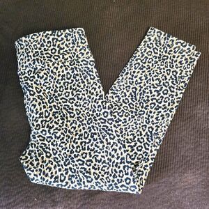 Cheetah Print Dress Pants! NWOT! Size S J CREW Tummy Control